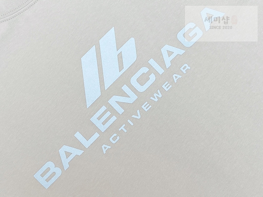 Balenciaga 발렌시아가 액티브웨어 빈티지 저지 미디엄핏 반팔 티셔츠 “2COLOR” NO.1 의류 15번 이미지