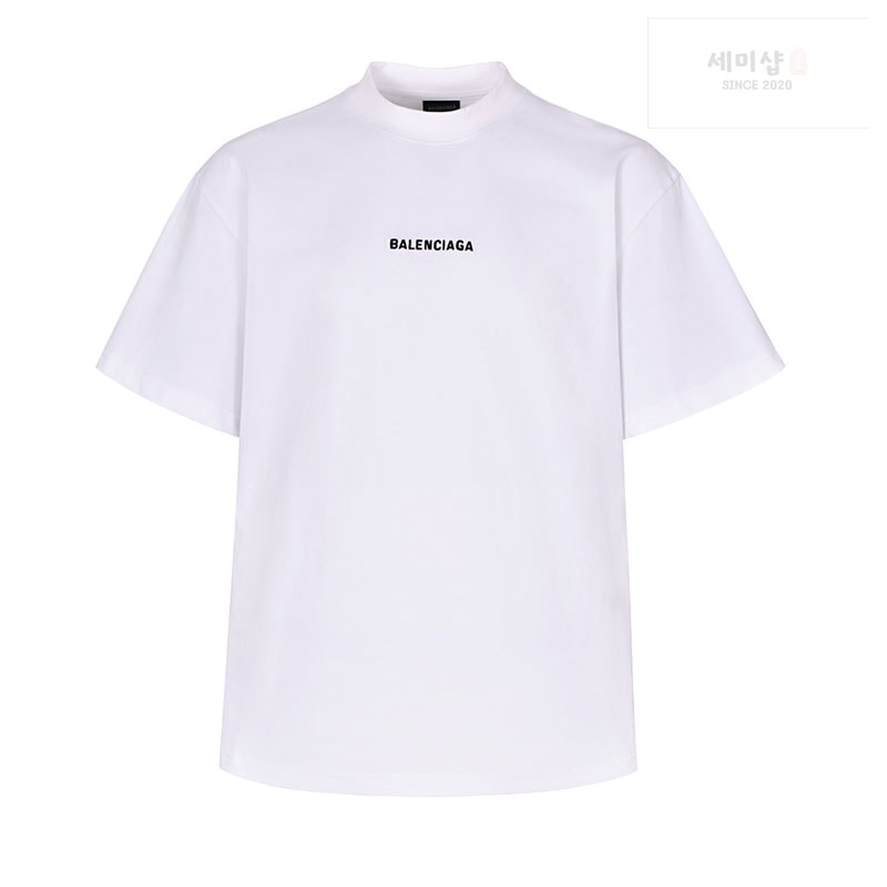 Balenciaga 발렌시아가 엠브로이더드 로고 반팔 티셔츠 의류 14번 이미지