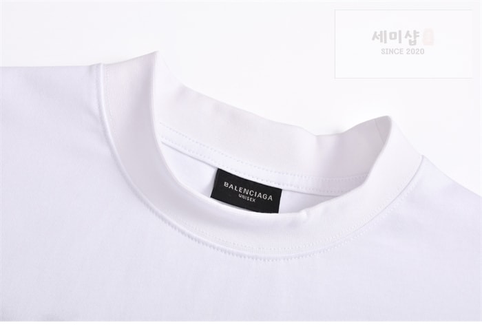 Balenciaga 발렌시아가 엠브로이더드 로고 반팔 티셔츠 의류 7번 이미지
