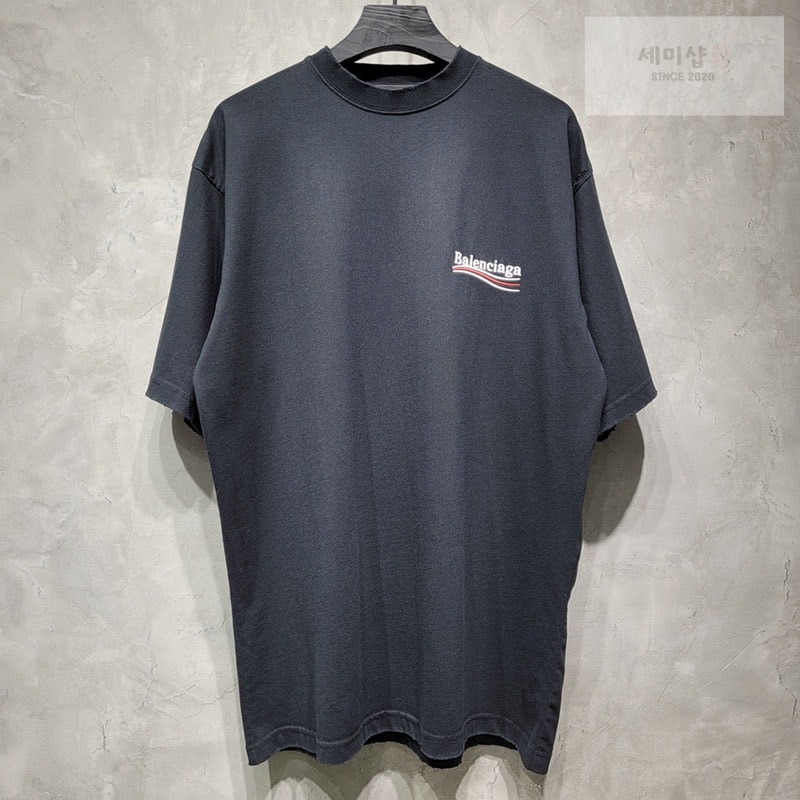 Balenciaga 발렌시아가 웨이브로고 반팔 티셔츠 의류 13번 이미지