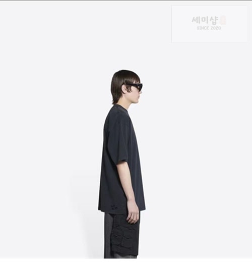Balenciaga 발렌시아가 웨이브로고 반팔 티셔츠 의류 2번 이미지