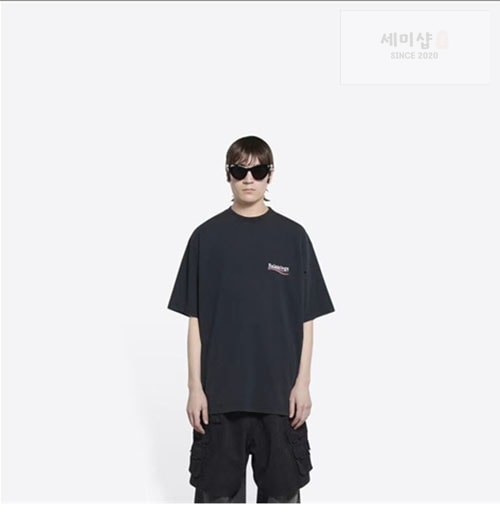 Balenciaga 발렌시아가 웨이브로고 반팔 티셔츠 의류 3번 이미지