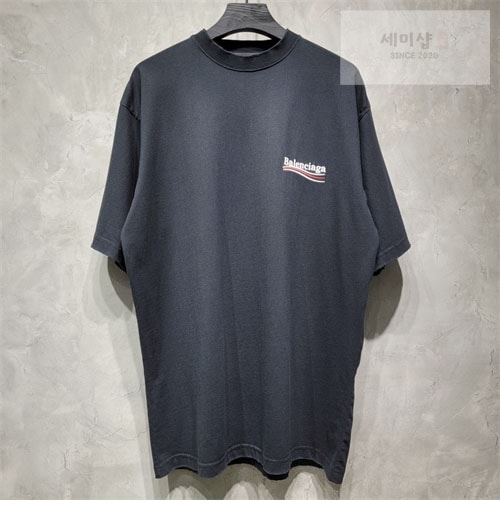 Balenciaga 발렌시아가 웨이브로고 반팔 티셔츠 의류 4번 이미지