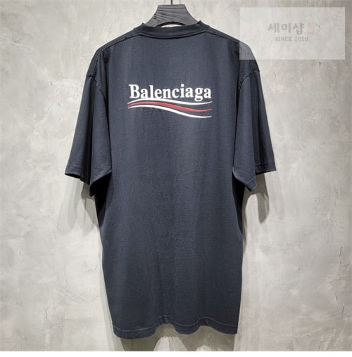 Balenciaga 발렌시아가 웨이브로고 반팔 티셔츠 의류 12번 이미지