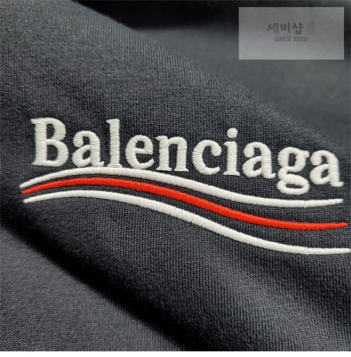 Balenciaga 발렌시아가 웨이브로고 반팔 티셔츠 의류 8번 이미지