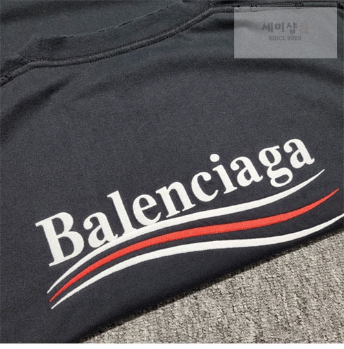 Balenciaga 발렌시아가 웨이브로고 반팔 티셔츠 의류 9번 이미지