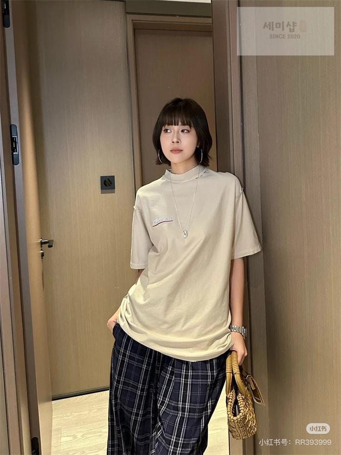 Balenciaga 발렌시아가 웨이브로고 폴리티컬 캠페인 인사이드 아웃 반팔 티셔츠 레플리카 2번 이미지 - 의류 | 세미샵 레플리카 사이트
