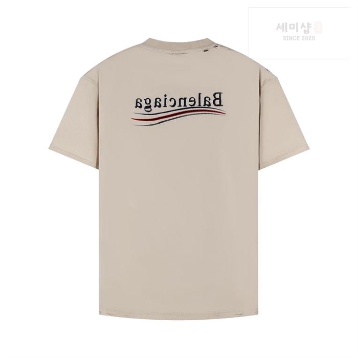 Balenciaga 발렌시아가 웨이브로고 폴리티컬 캠페인 인사이드 아웃 반팔 티셔츠 레플리카 22번 이미지 - 의류 | 세미샵 레플리카 사이트