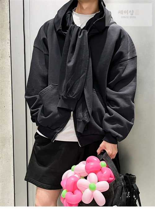 Balenciaga 발렌시아가 유니티 스포츠 아이콘 인코그니토 오버사이즈 후드 집업 레플리카 9번 이미지 - 의류 | 세미샵 레플리카 사이트