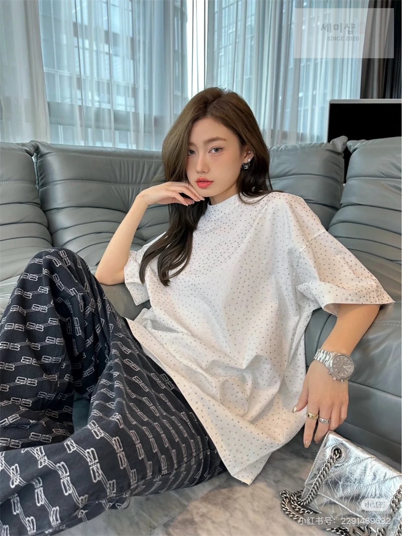 Balenciaga 발렌시아가 큐빅 오버사이즈 반팔 티셔츠 의류 1번 이미지