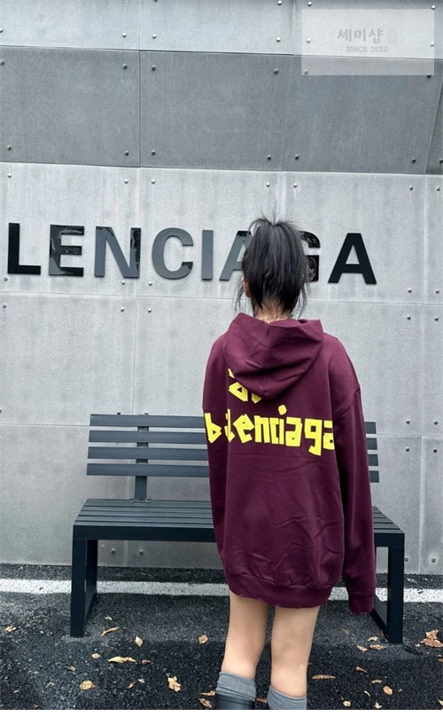 Balenciaga 발렌시아가 테이프 타입 립드 포켓 오버사이즈 후드 의류 3번 이미지