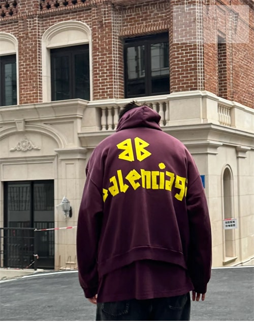 Balenciaga 발렌시아가 테이프 타입 립드 포켓 오버사이즈 후드 의류 4번 이미지
