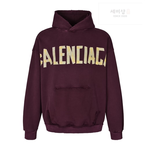 Balenciaga 발렌시아가 테이프 타입 립드 포켓 오버사이즈 후드 의류 7번 이미지