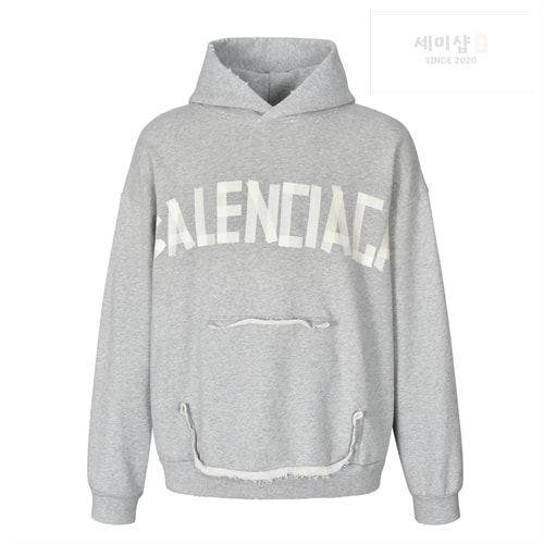 Balenciaga 발렌시아가 테이프 타입 립드 포켓 오버사이즈 후드 의류 15번 이미지