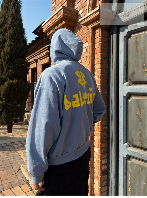 Balenciaga 발렌시아가 테이프 타입 립드 포켓 오버사이즈 후드 3컬러 의류 33번 이미지