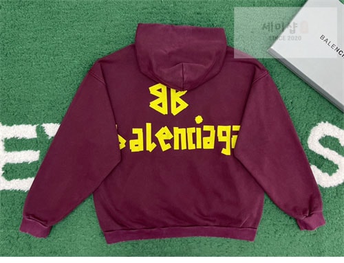Balenciaga 발렌시아가 테이프 타입 립드 포켓 오버사이즈 후드 3컬러 의류 36번 이미지