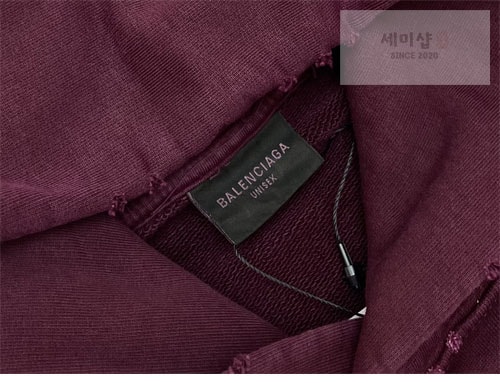 Balenciaga 발렌시아가 테이프 타입 립드 포켓 오버사이즈 후드 3컬러 의류 11번 이미지