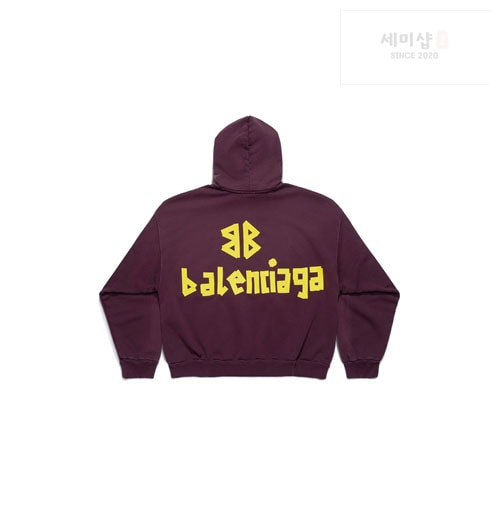 Balenciaga 발렌시아가 테이프 타입 립드 포켓 오버사이즈 후드 3컬러 의류 13번 이미지