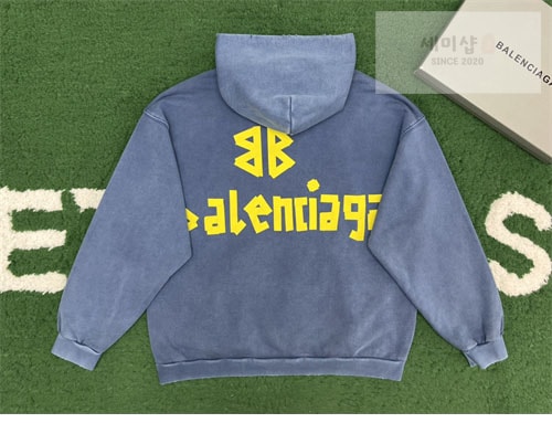 Balenciaga 발렌시아가 테이프 타입 립드 포켓 오버사이즈 후드 3컬러 의류 15번 이미지