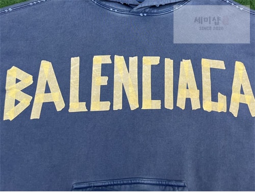 Balenciaga 발렌시아가 테이프 타입 립드 포켓 오버사이즈 후드 3컬러 의류 38번 이미지