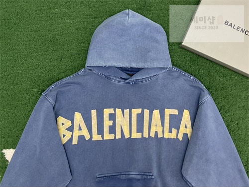 Balenciaga 발렌시아가 테이프 타입 립드 포켓 오버사이즈 후드 3컬러 의류 31번 이미지