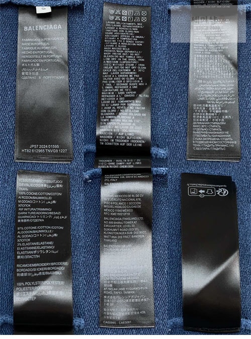 Balenciaga 발렌시아가 테이프 타입 립드 포켓 오버사이즈 후드 3컬러 의류 20번 이미지