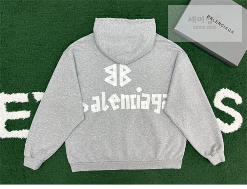 Balenciaga 발렌시아가 테이프 타입 립드 포켓 오버사이즈 후드 3컬러 의류 22번 이미지