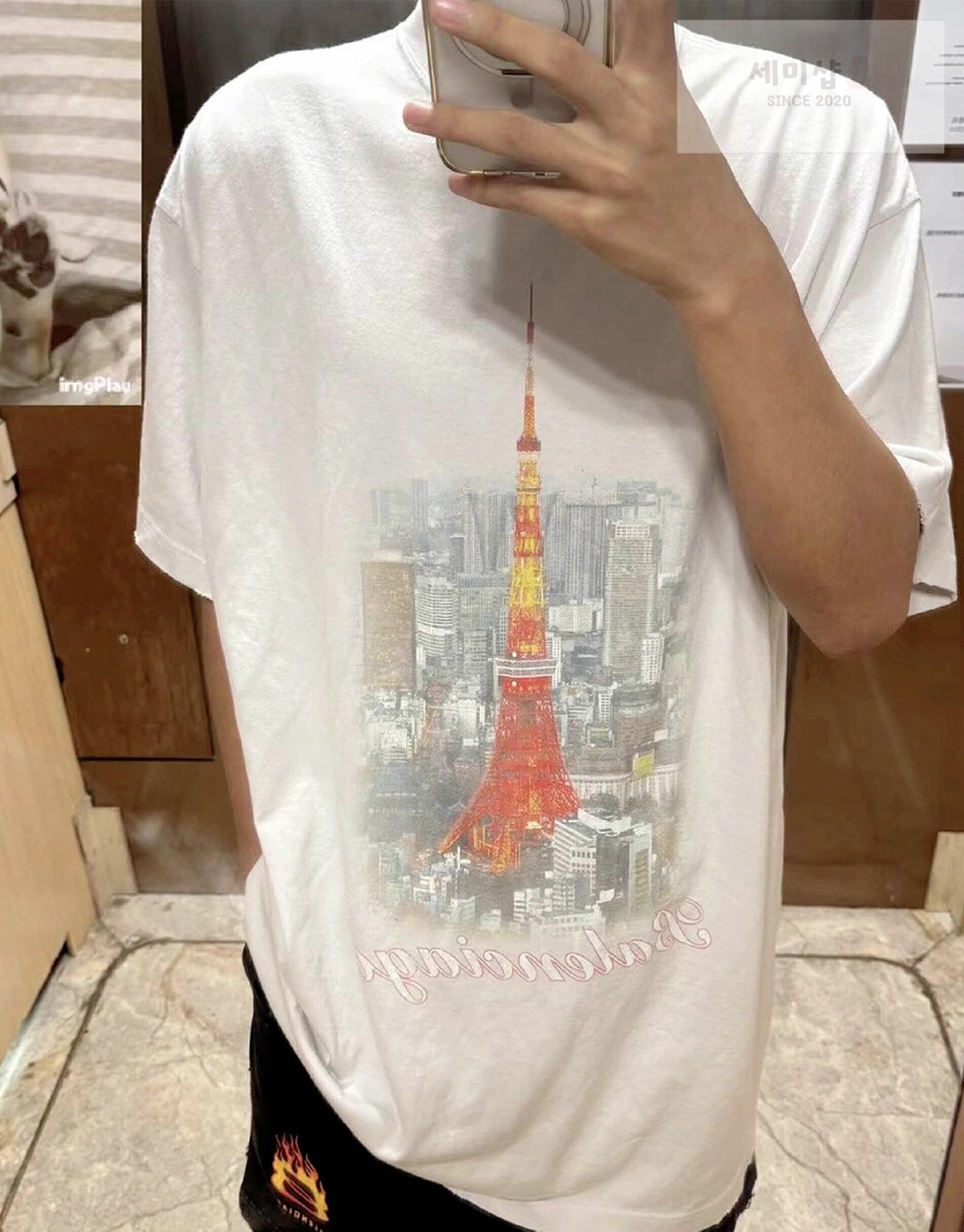 Balenciaga 발렌시아가 파리 리버티 문 미디엄 핏 반팔 티셔츠 “2COLOR” NO.1 의류 5번 이미지