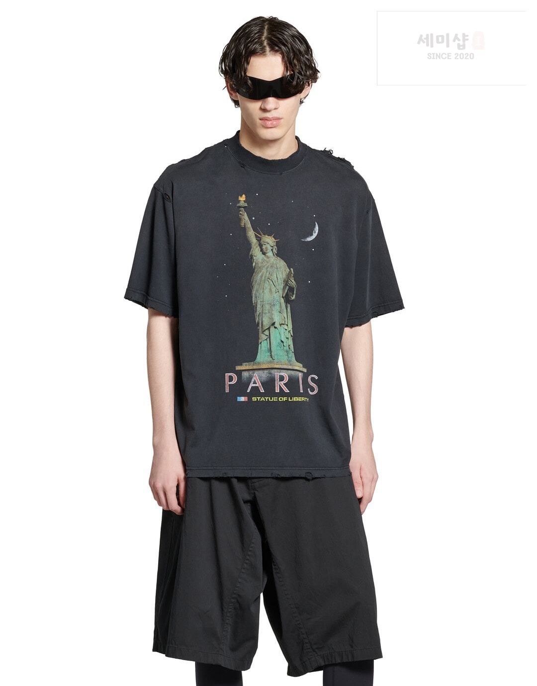Balenciaga 발렌시아가 파리 리버티 미디엄 핏 반팔 티셔츠 “2COLOR” NO.1 의류 1번 이미지