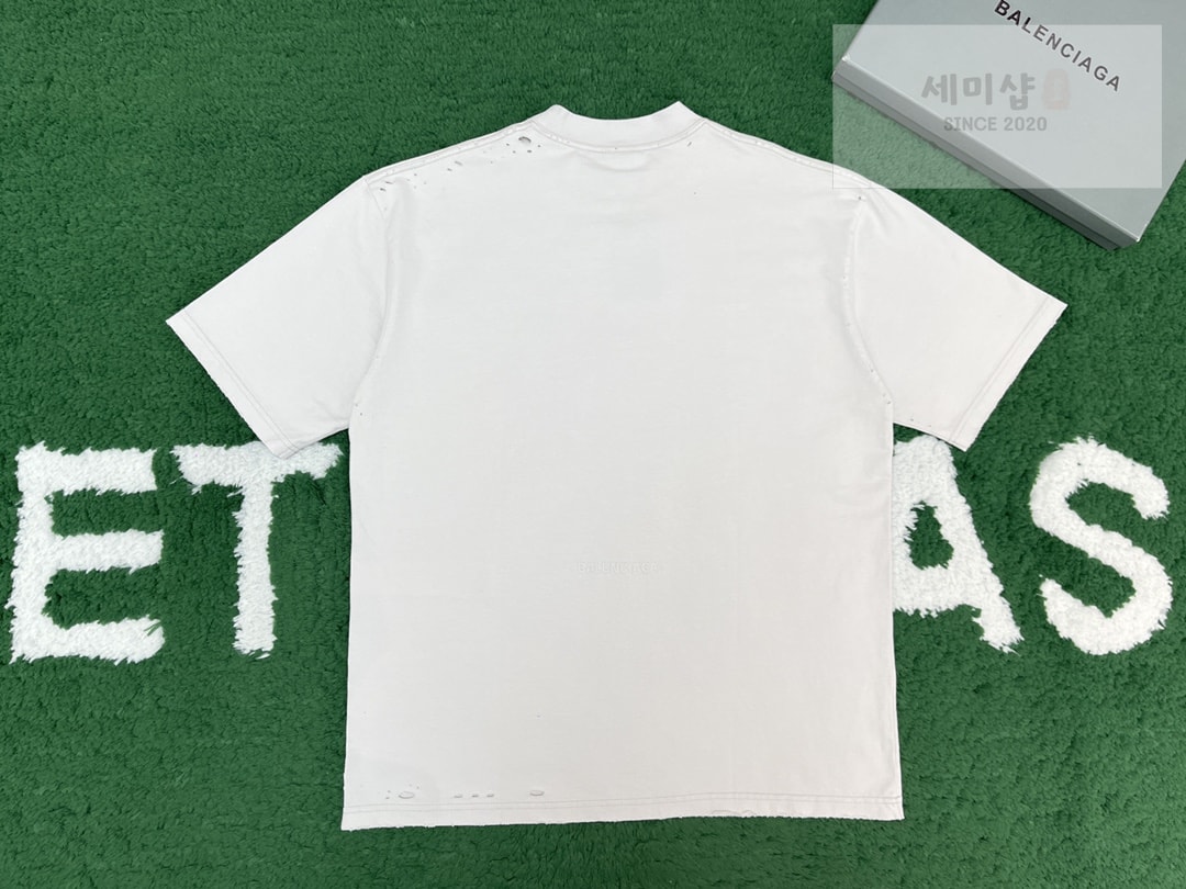 Balenciaga 발렌시아가 파리 리버티 미디엄 핏 반팔 티셔츠 “2COLOR” NO.1 의류 17번 이미지