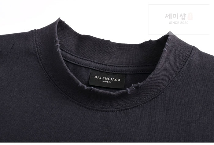 Balenciaga 발렌시아가 패션 디자이너 오버사이즈 반팔 티셔츠 2컬러 블랙 의류 7번 이미지