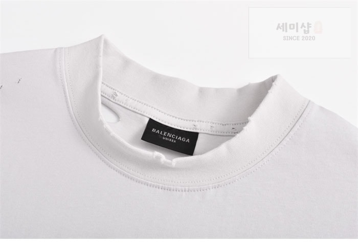 Balenciaga 발렌시아가 패션 디자이너 오버사이즈 반팔 티셔츠 2컬러 블랙 의류 15번 이미지