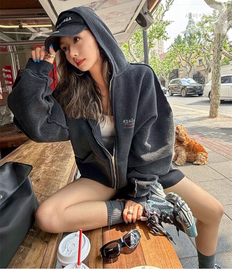 Balenciaga 발렌시아가 폴리티컬 캠페인 인사이드 아웃 라지 핏 집업 후드 의류 2번 이미지
