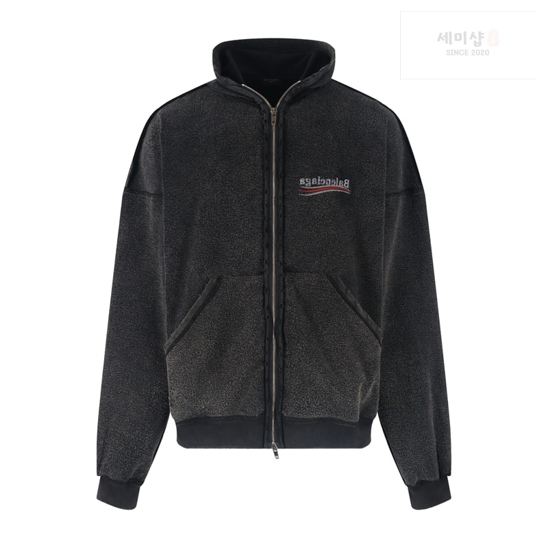 Balenciaga 발렌시아가 폴리티컬 캠페인 인사이드 아웃 라지 핏 집업 후드 의류 4번 이미지