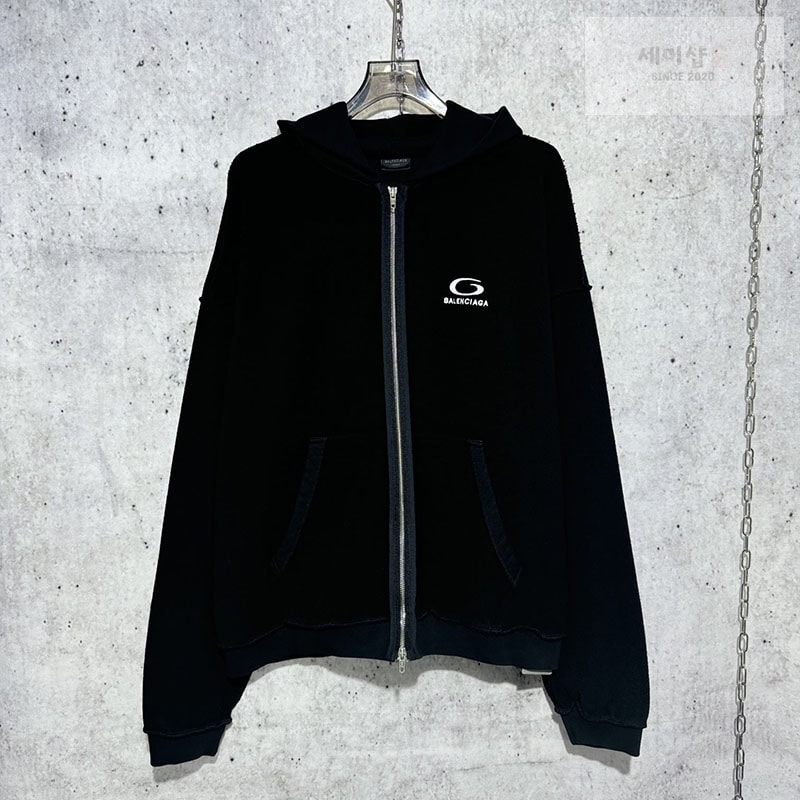 Balenciaga 발렌시아가 24SS 로고 후드 집업 스웨트셔츠 의류 1번 이미지