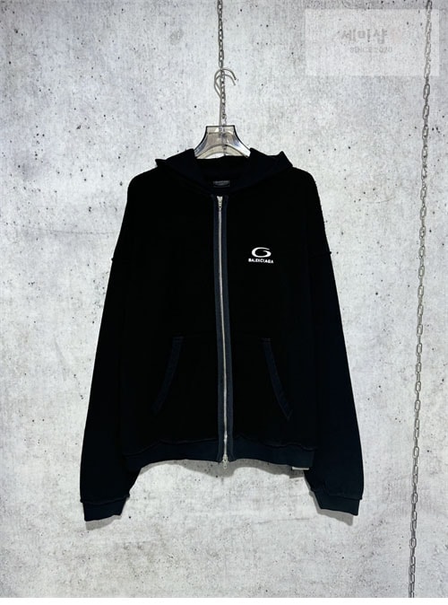 Balenciaga 발렌시아가 24SS 로고 후드 집업 스웨트셔츠 의류 4번 이미지