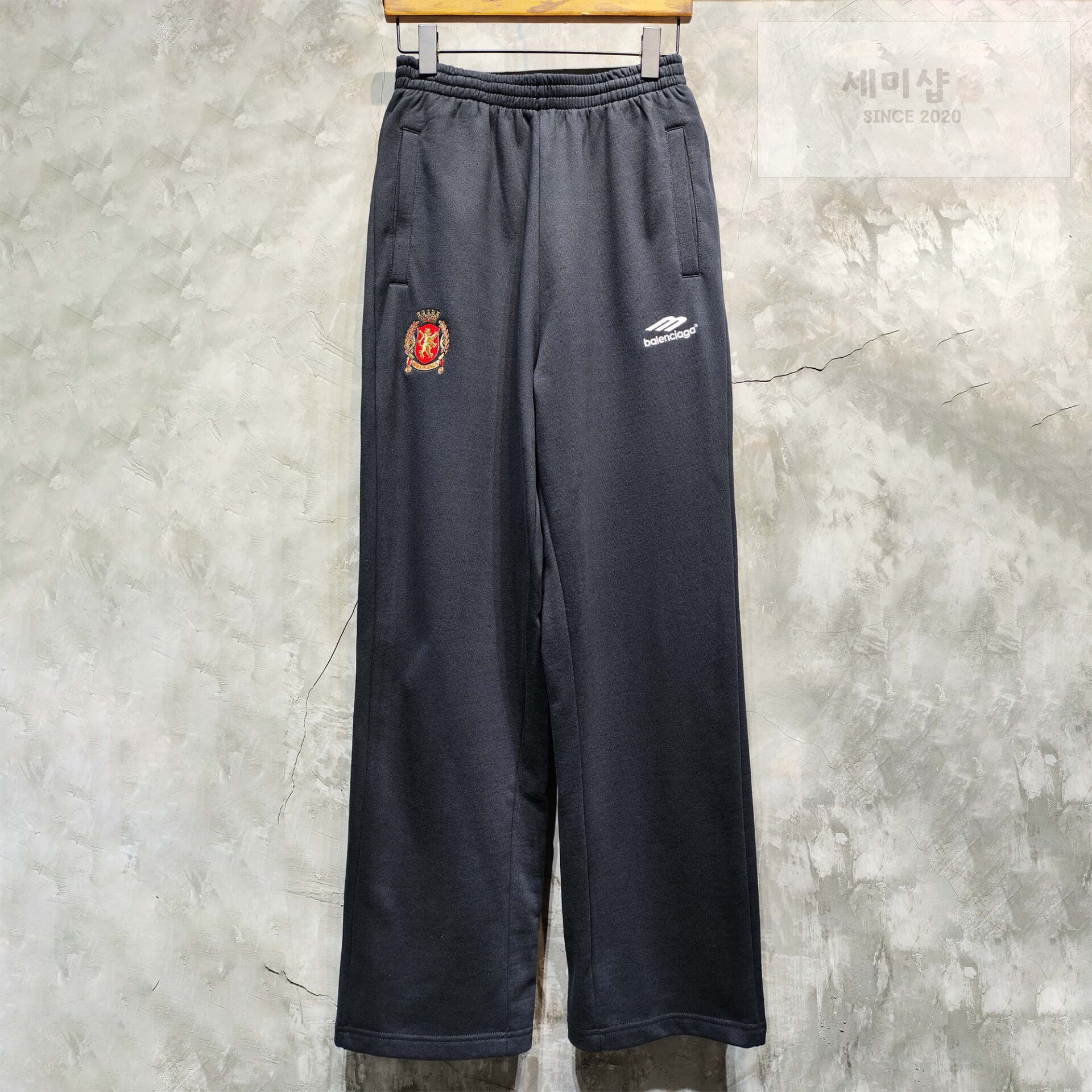 Balenciaga 발렌시아가 24SS 와이드레그 로고 엠브로이드 져지팬츠 의류 1번 이미지