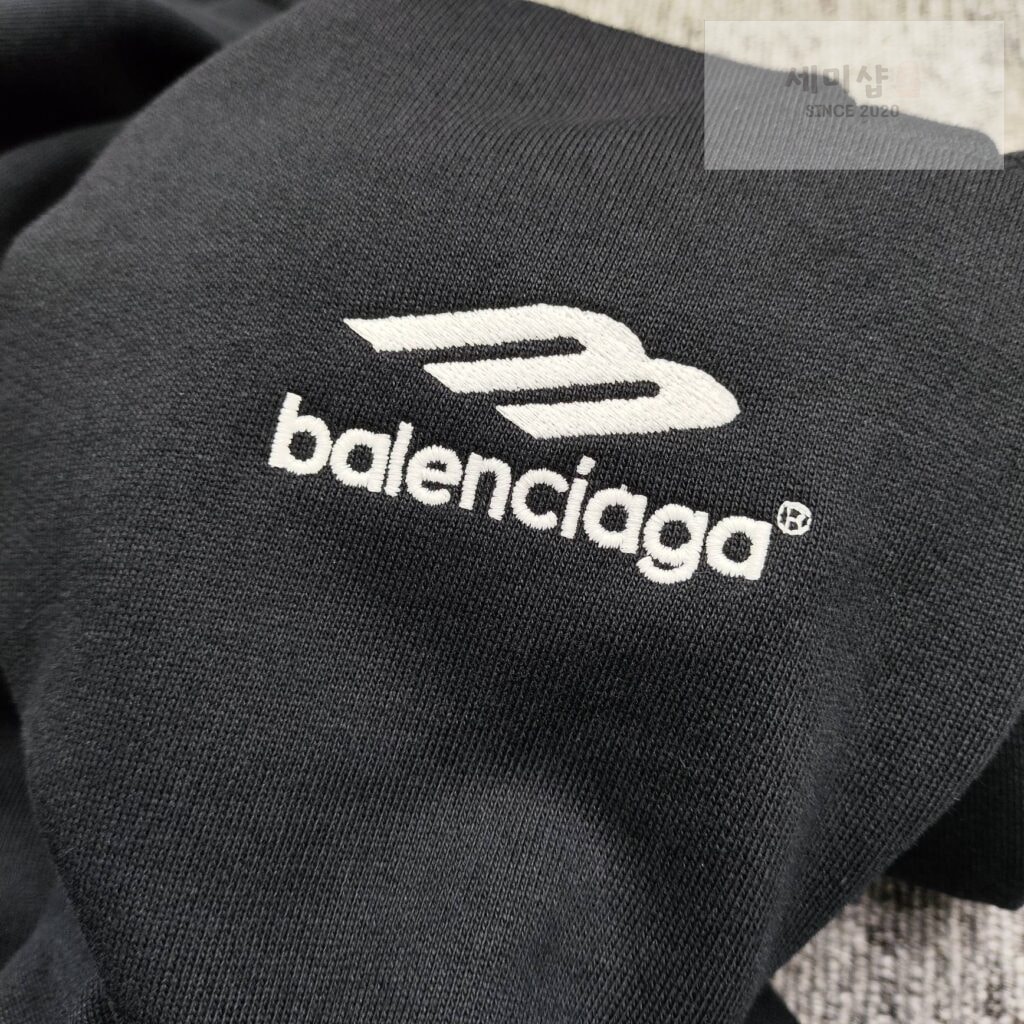 Balenciaga 발렌시아가 24SS 와이드레그 로고 엠브로이드 져지팬츠 의류 5번 이미지