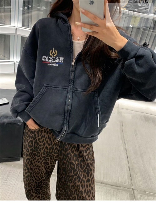 Balenciaga 발렌시아가 24SS 파리스 로고 후드 집업 의류 2번 이미지