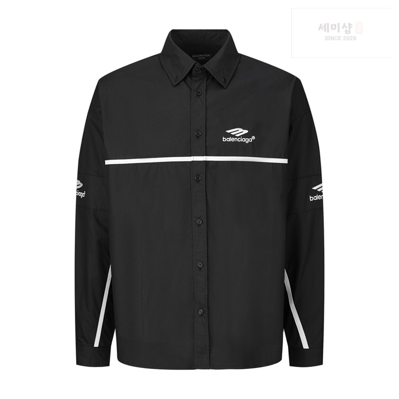 Balenciaga 발렌시아가 3B 스포츠 아이콘 오버사이즈 트랙수트 셔츠 블랙 의류 4번 이미지