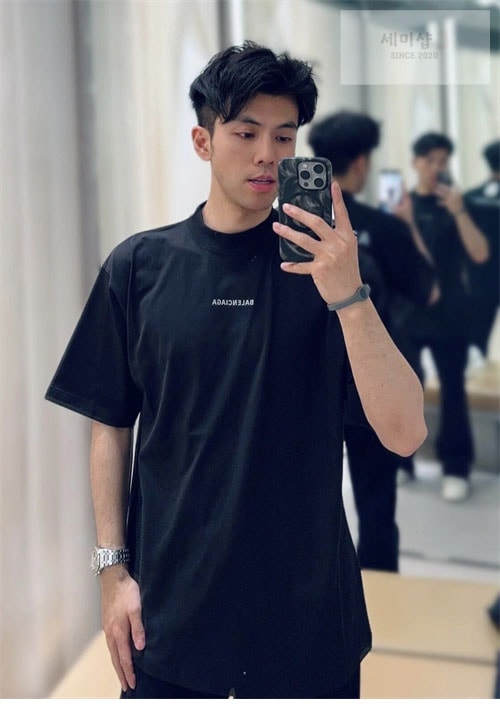 Balenciaga 발렌시아가 3M 양면 로고 반팔 티셔츠 의류 3번 이미지