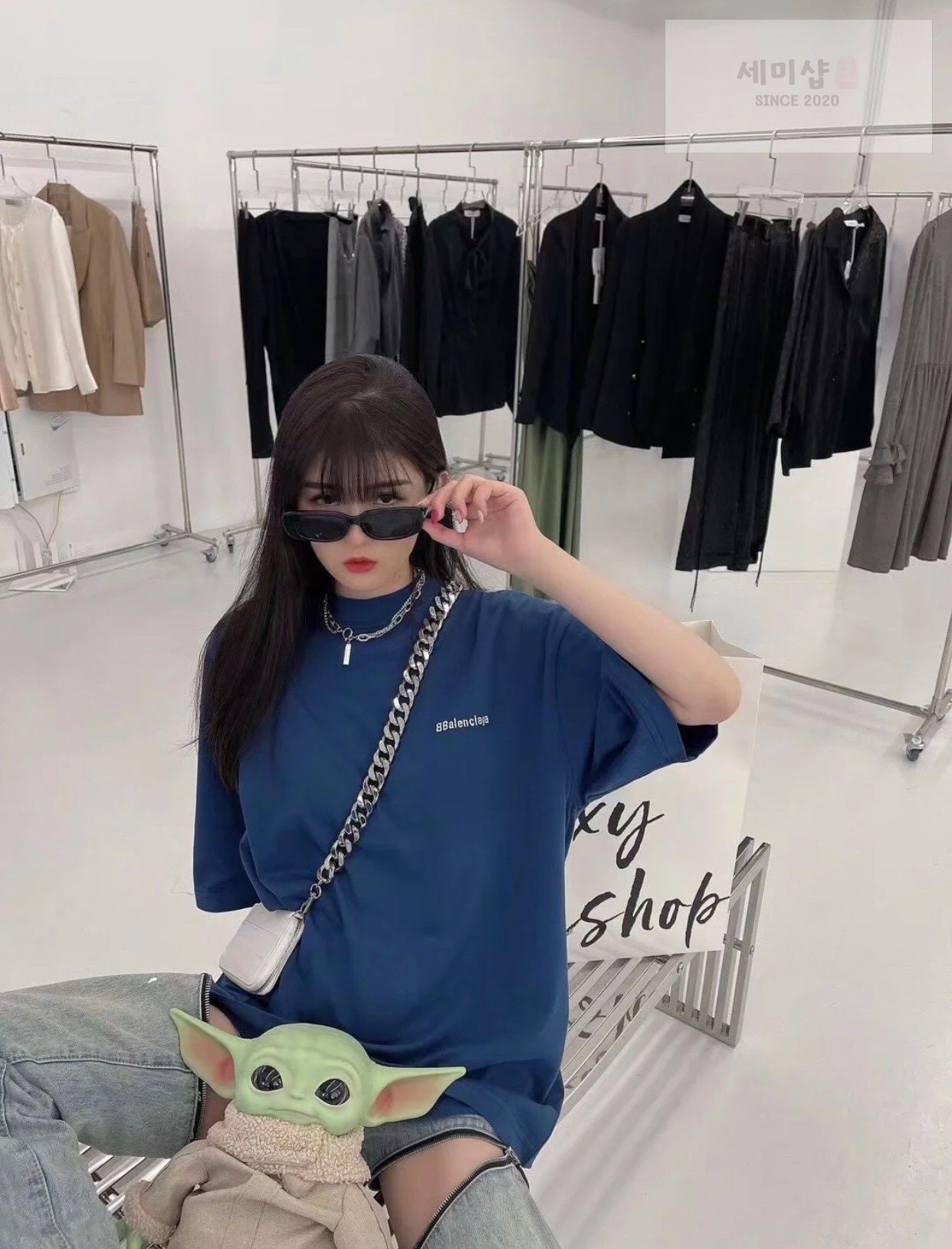 Balenciaga 발렌시아가 BB로고 자수 반팔 티셔츠 “3COLOR” NO.1 의류 3번 이미지
