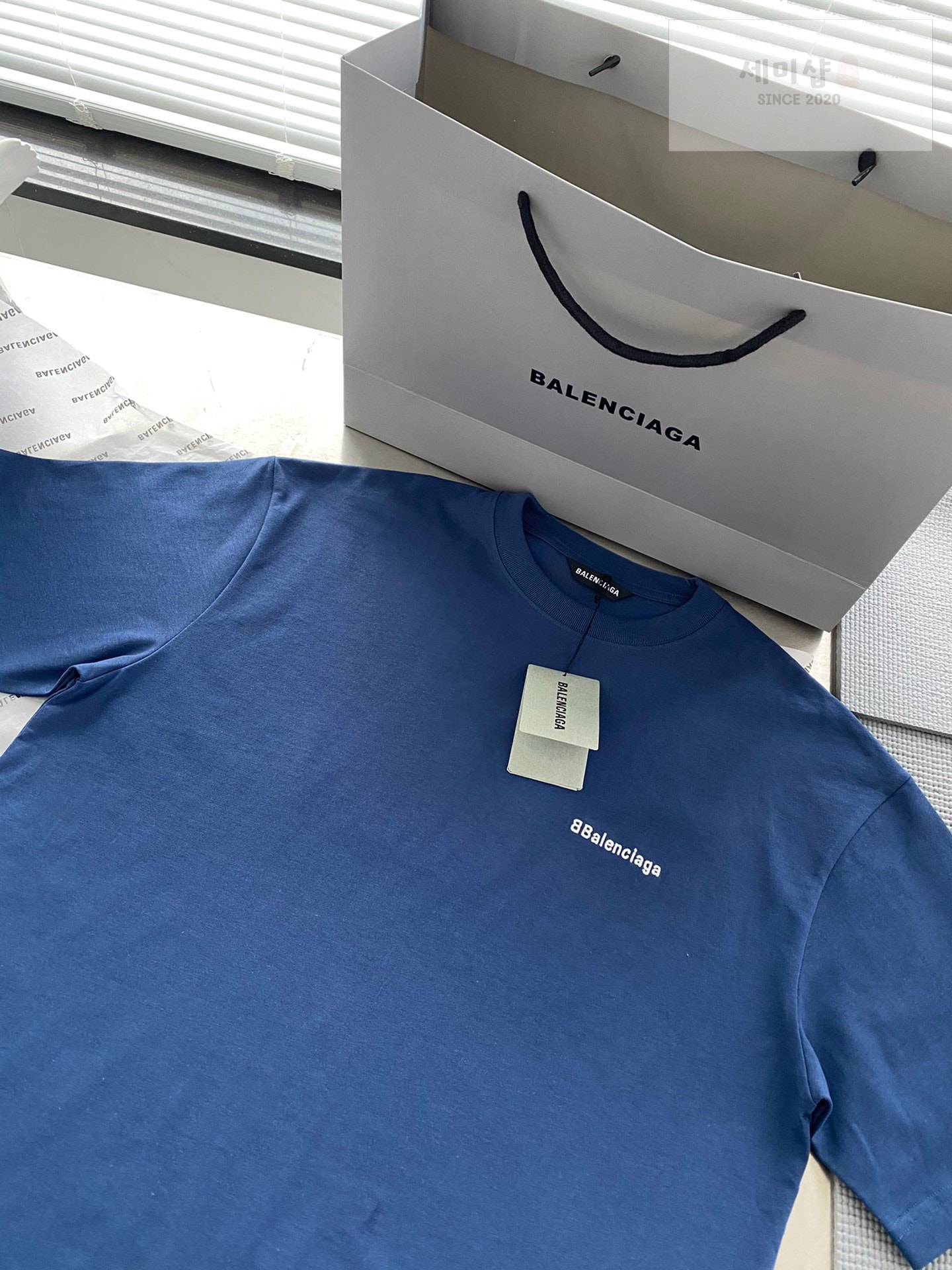 Balenciaga 발렌시아가 BB로고 자수 반팔 티셔츠 “3COLOR” NO.1 의류 13번 이미지