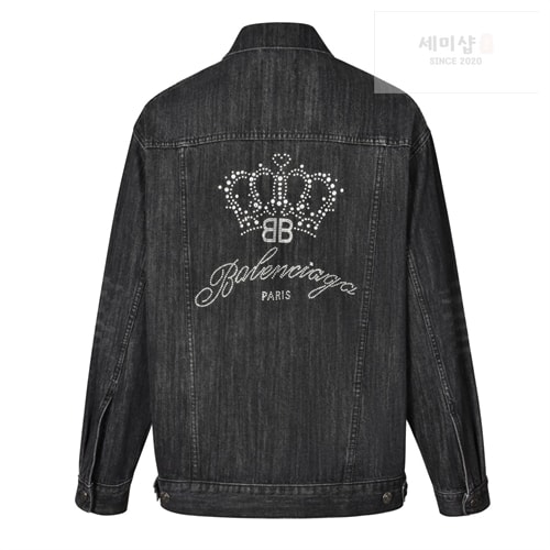 Balenciaga 발렌시아가 BB왕관 로고 데님 자켓 의류 12번 이미지