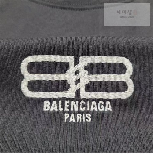 Balenciaga 발렌시아가 BB 로고 반팔 티셔츠 의류 12번 이미지