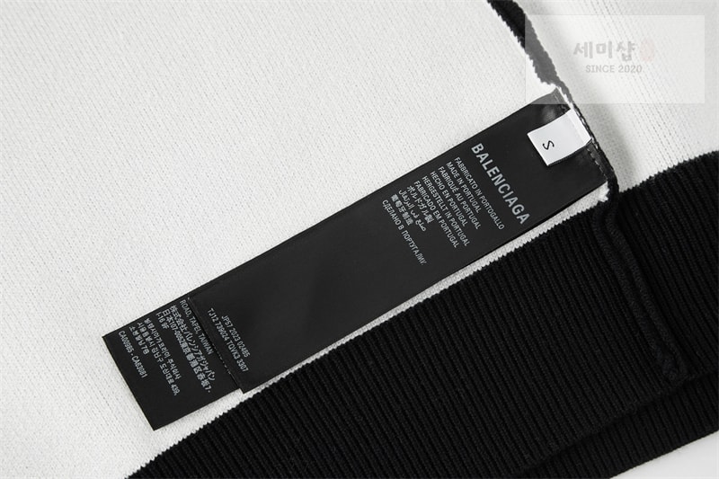 Balenciaga 발렌시아가 BB 로고 자카드 울 블렌드 니트 의류 12번 이미지