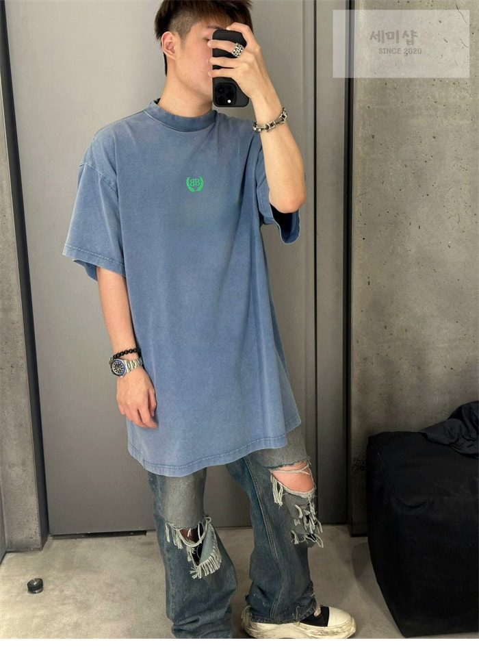 Balenciaga 발렌시아가 BB 로렐 클래식 반팔 티셔츠 의류 14번 이미지