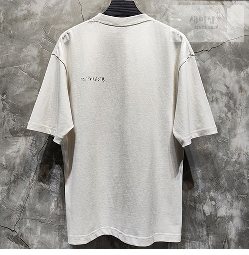 Balenciaga 발렌시아가 BB 오버사이즈 프린트 반팔 티셔츠 의류 7번 이미지