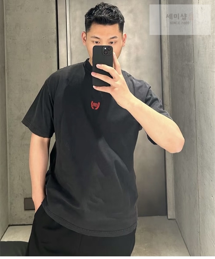 Balenciaga 발렌시아가 BB 월계수 반팔 티셔츠 의류 2번 이미지