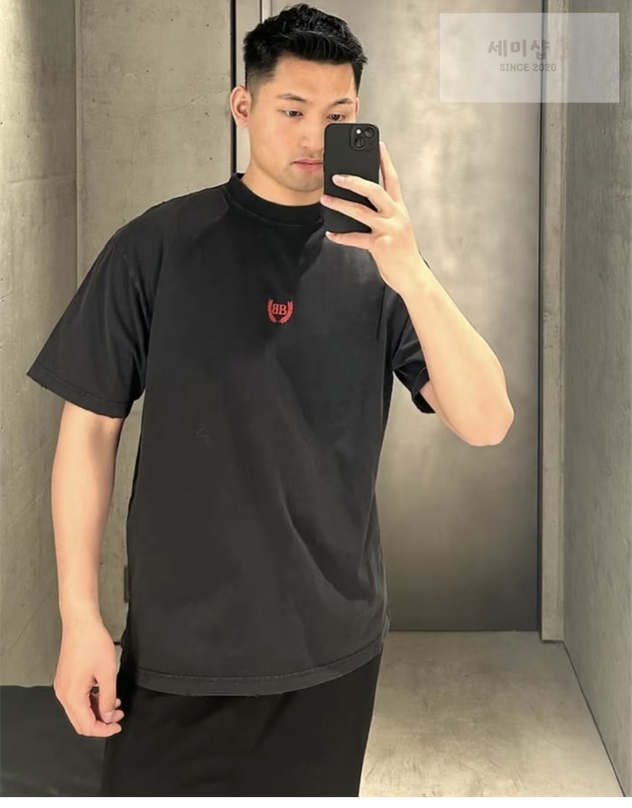 Balenciaga 발렌시아가 BB 월계수 반팔 티셔츠 의류 15번 이미지